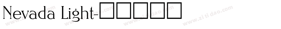 Nevada Light字体转换